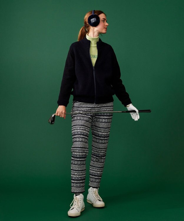 23区GOLF カラー豊富！【WOMEN】【吸湿発熱】グランサーモ モックネック カットソー ライトグリーン系