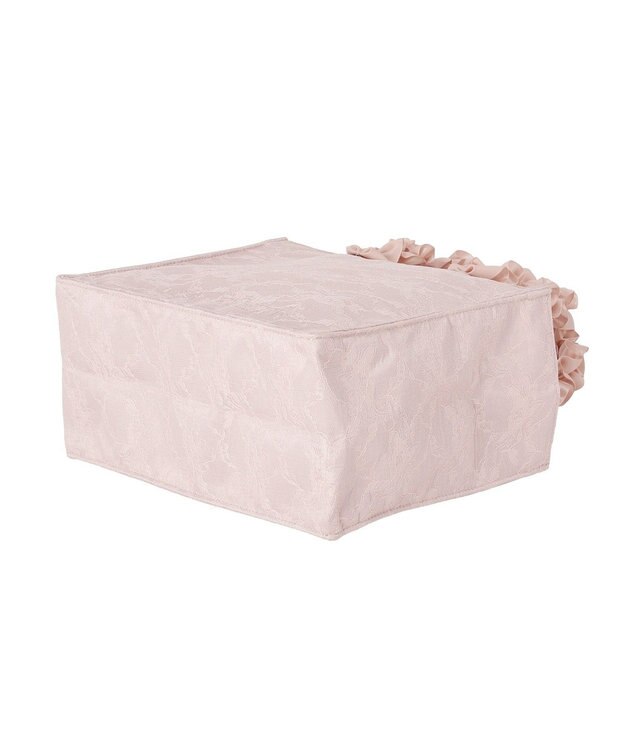 Maison de FLEUR レースフリルハンドルスクエアトートSバッグ Light Pink