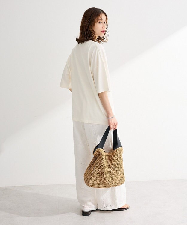 Green Parks 刺繍レースワイドパンツ White