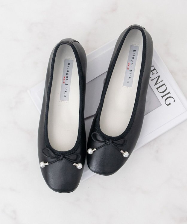 Bridget Birkin ＜3E＞【Bridget Birkin Walk】インヒールリボンパンプス ブラック