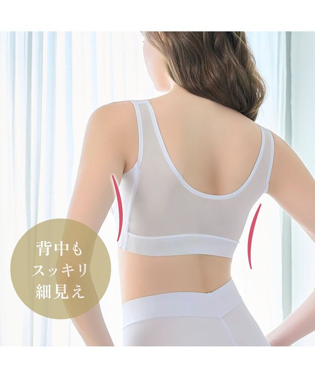 BRADELIS New York 【BRADELIS NewYork peace】ハートフルカップビューティフルブラ25 選べるデザイン ノンワイヤー 補整下着 補正 ブラジャー アッシュブルー