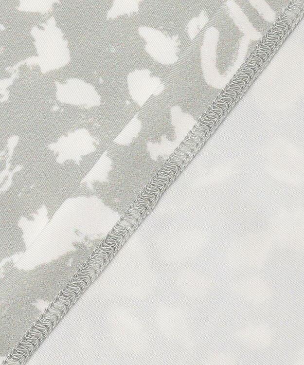 PW CIRCULUS 【MEN】【ストレッチ】アニマルプリント ロゴ モックネック シャツ ホワイト系5