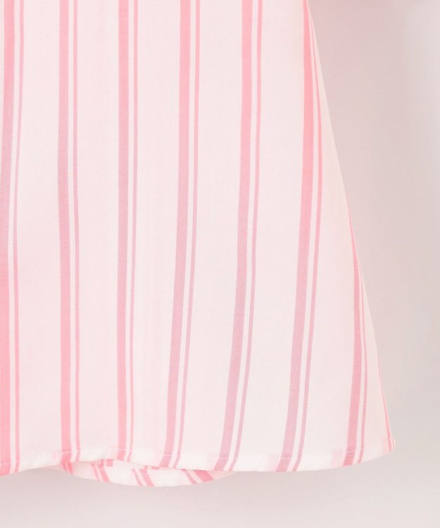 自由区 【洗える】SOMELOSテンセルスキッパー ブラウス オフ×ピンク