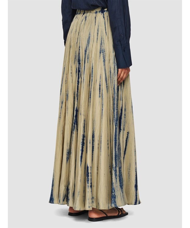 JOSEPH 【洗える】タイダイハボタイ　ロングスカート Desert/Navy