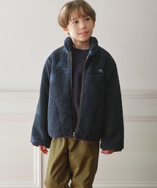 J.PRESS KIDS 【100-130cm】J. レジメンストライプ ロゴ トレーナー ネイビー系