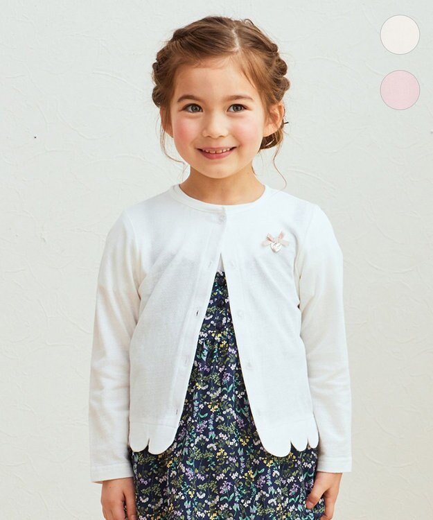 ANY KIDS 接触冷感 UVケア カーディガン