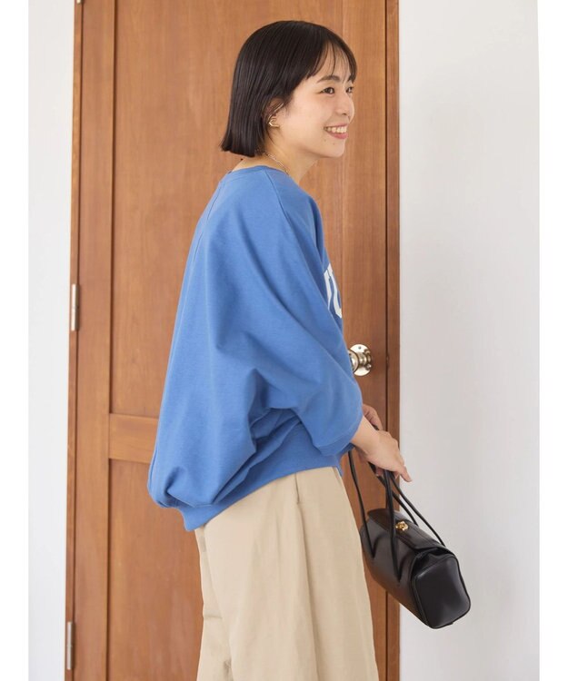 AMERICAN HOLIC ドルマンミニ裏毛プルオーバー① Blue