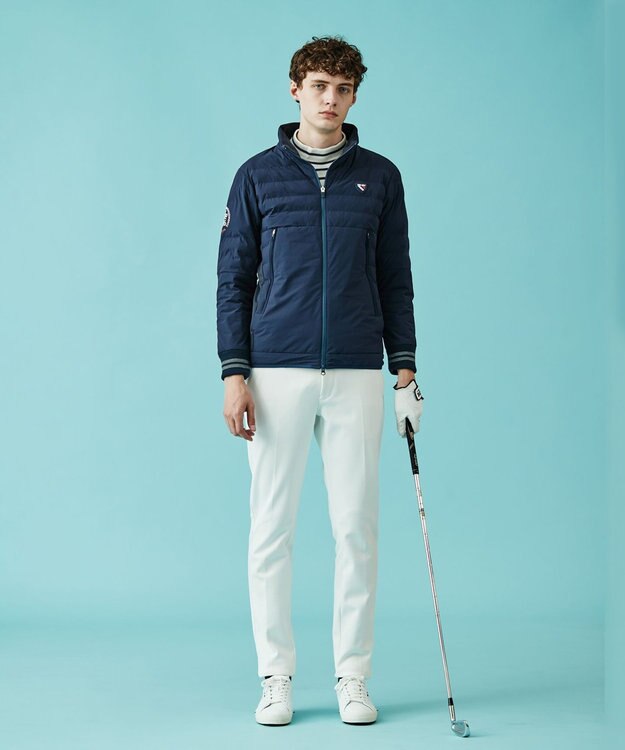 23区GOLF 今シーズンはボーダー柄も仲間入り！【MEN】【吸湿発熱】グランサーモボーダー カットソー アイボリー系1