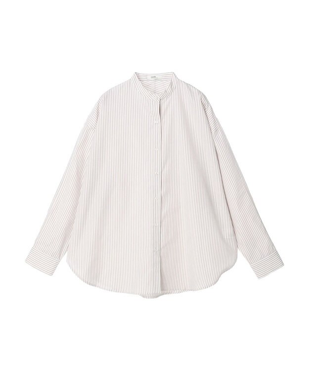 earth music&ecology ドルマンストライプシャツ Stripe Beige