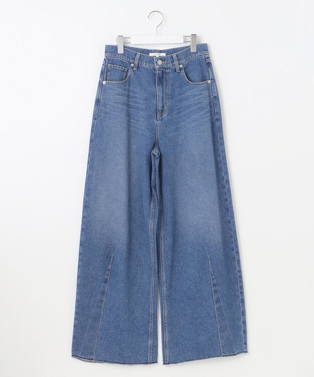 23区 【SLOW/一部店舗限定】LIGHT DENIM バレルワイド パンツ ダルブルー系