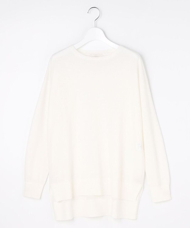 自由区 L ファインゲージスパングルプルオーバー ニット オフ