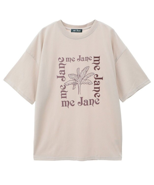 Green Parks ｍｅ　Ｊａｎｅ／プリントＢＩＧＴシャツ Beige