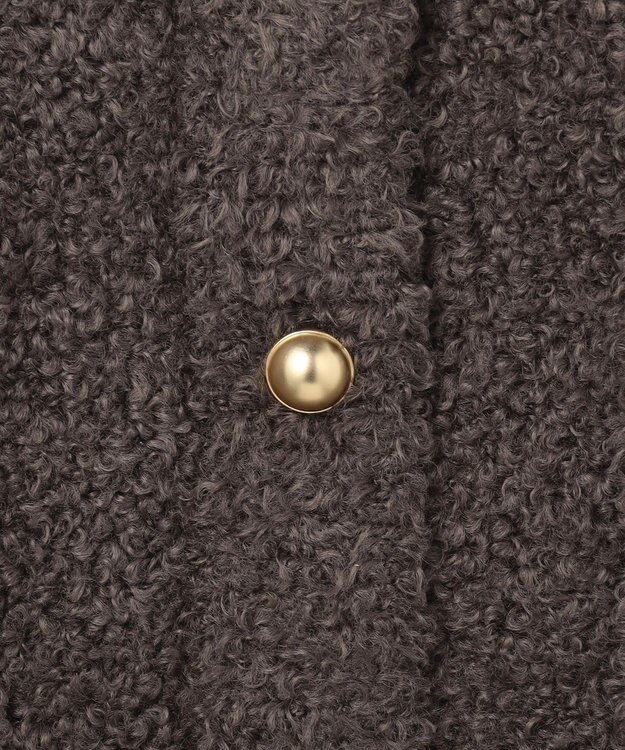 UNFILO 【STORY×UNFILO】シャギーニット ベスト チャコールブラウン