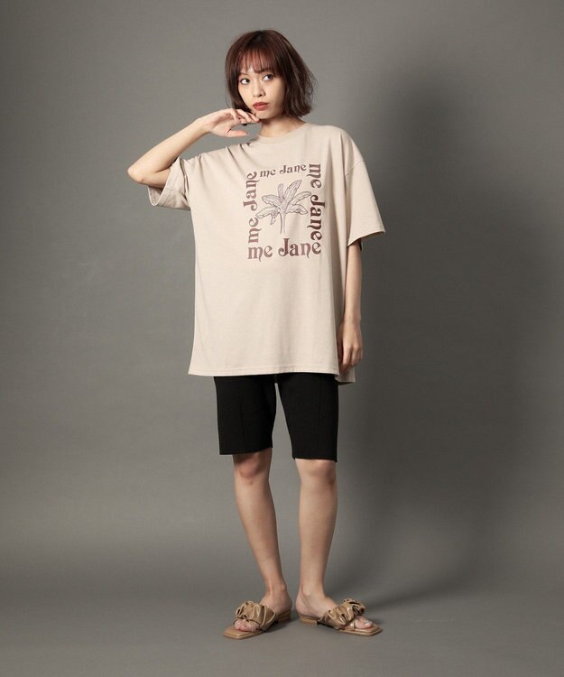 Green Parks ｍｅ　Ｊａｎｅ／プリントＢＩＧＴシャツ Beige