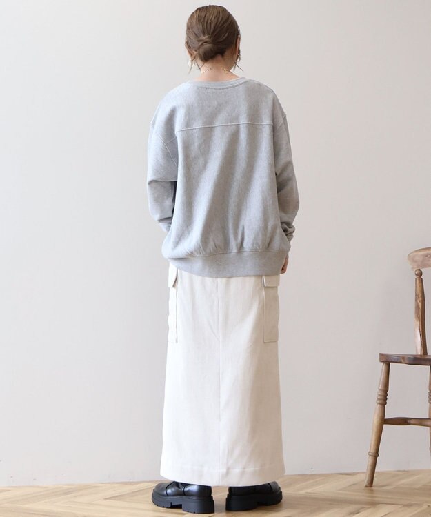 AMERICAN HOLIC Ｌｉｂｅｒｔｙ　Ｐａｒｋ刺繍スウェット2 Light Gray Mixture