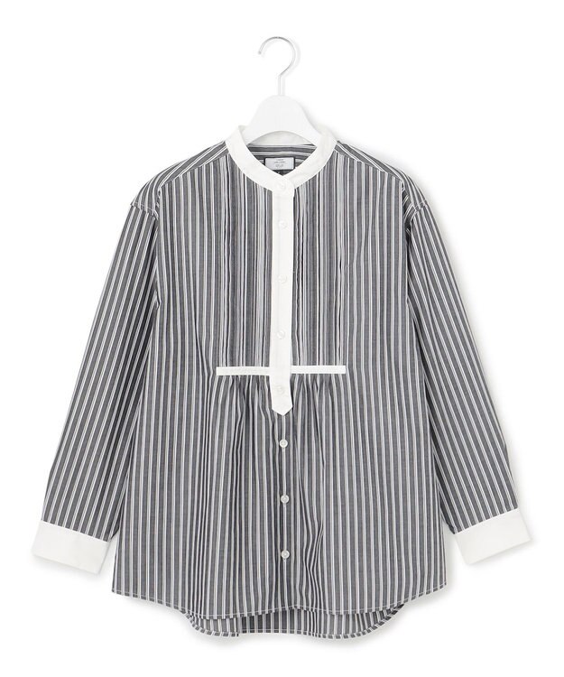 J.PRESS YORK STREET 【WOMEN】コットンタイプライター ブラウス ブラック系2