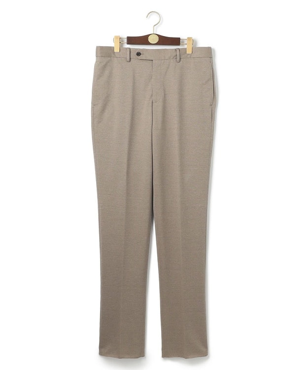 J.PRESS MEN 【ストレッチ / ウォッシャブル可 】布帛ライクスマートジャージー パンツ ベージュ系