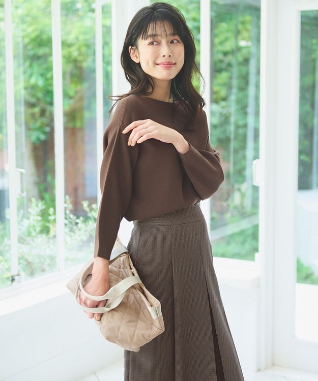 ANY キルティングソフトトートバッグ サンドベージュ