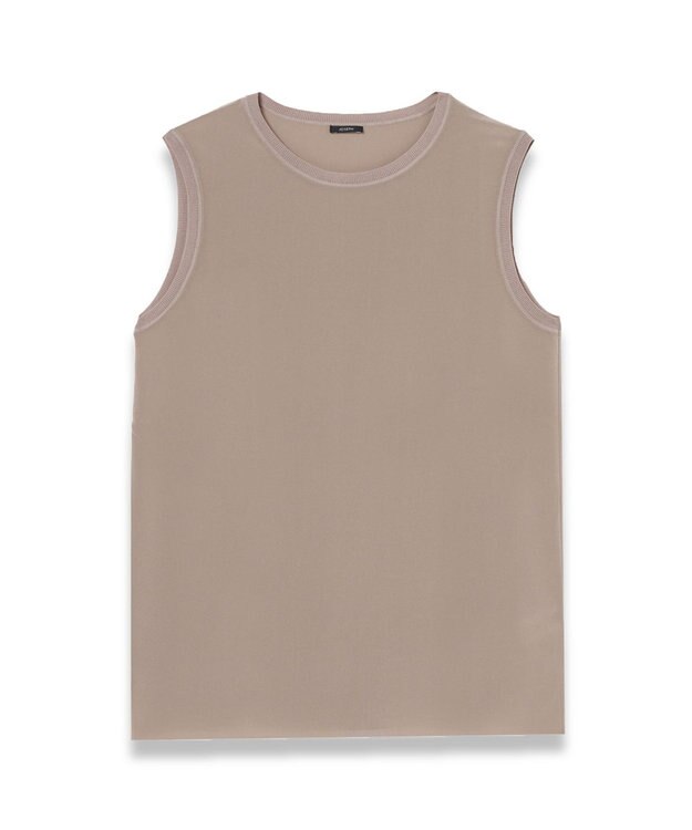 JOSEPH 【洗える】クレープ ド ソワ　ノースリーブブラウス Escargot