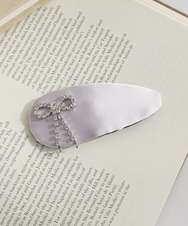 Maison de FLEUR ビジューリボンスリーピン Pink