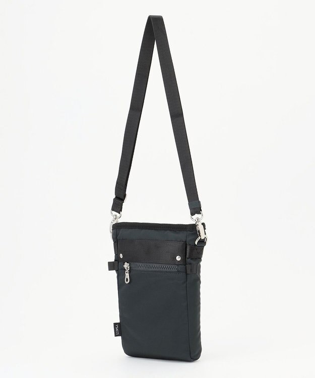 Y'SACCS テープデザイン　トラベルポシェット ダークグレー