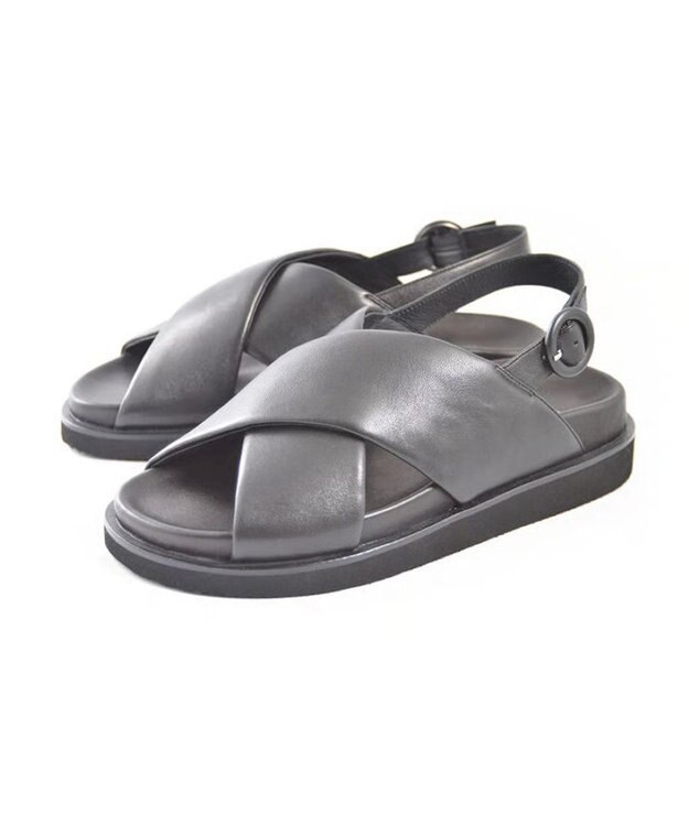 APOM クロスストラップサンダル25 ブラック