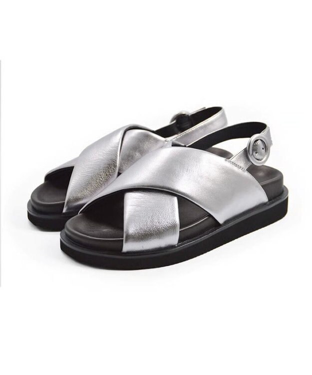 APOM クロスストラップサンダル25 シルバー