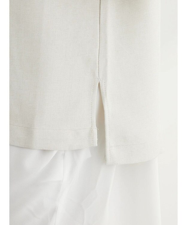 Green Parks ＳＥＴ２点Ｖネックベスト＋７分袖ミディシャツワンピース Beige