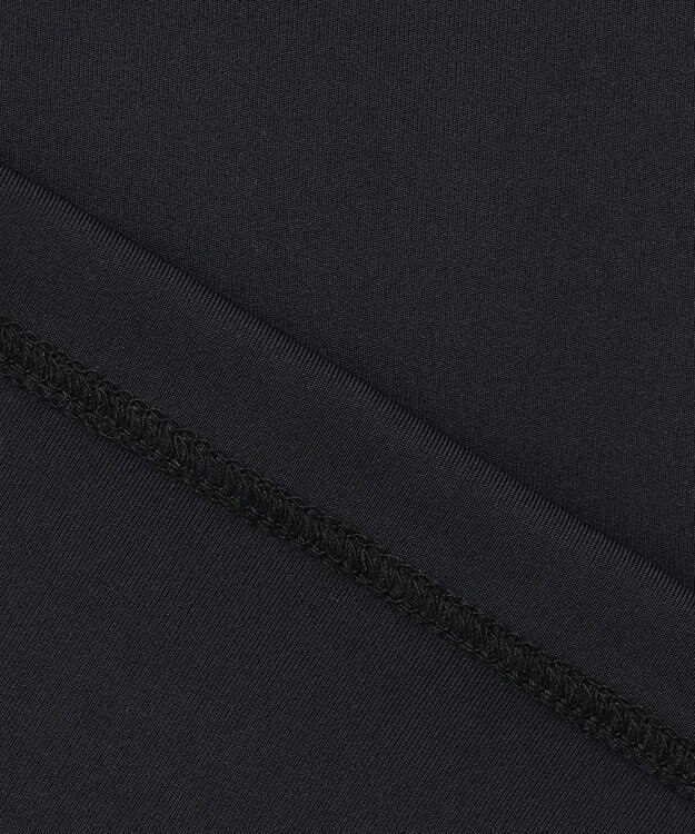 PW CIRCULUS 【MEN】【ストレッチ】ロゴ モックネック シャツ ブラック