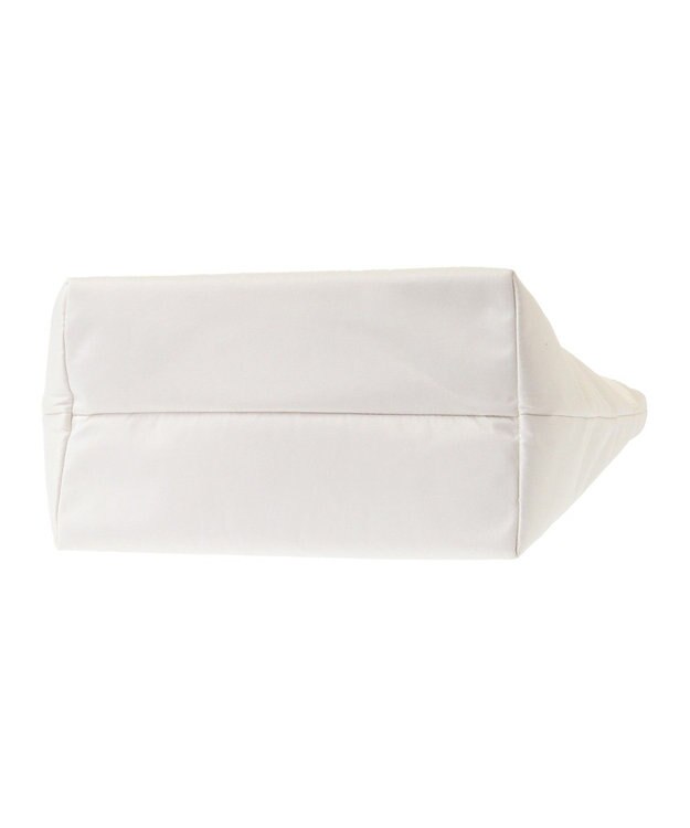 Maison de FLEUR ブランドロゴフリルハンドルトートＭバッグ Ivory