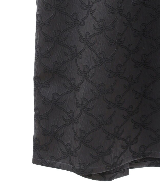 Green Parks ・ＳＵＧＡＲＳＰＯＯＮリボンジャカードキャミワンピ Charcoal Gray