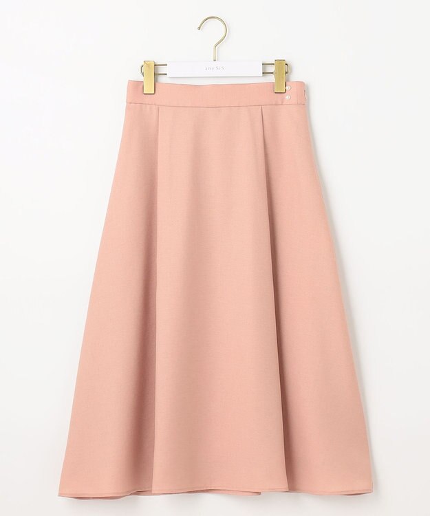 ANY SIS 【美人百花6月号掲載】スムージーポリエステル スカート シェルピンク