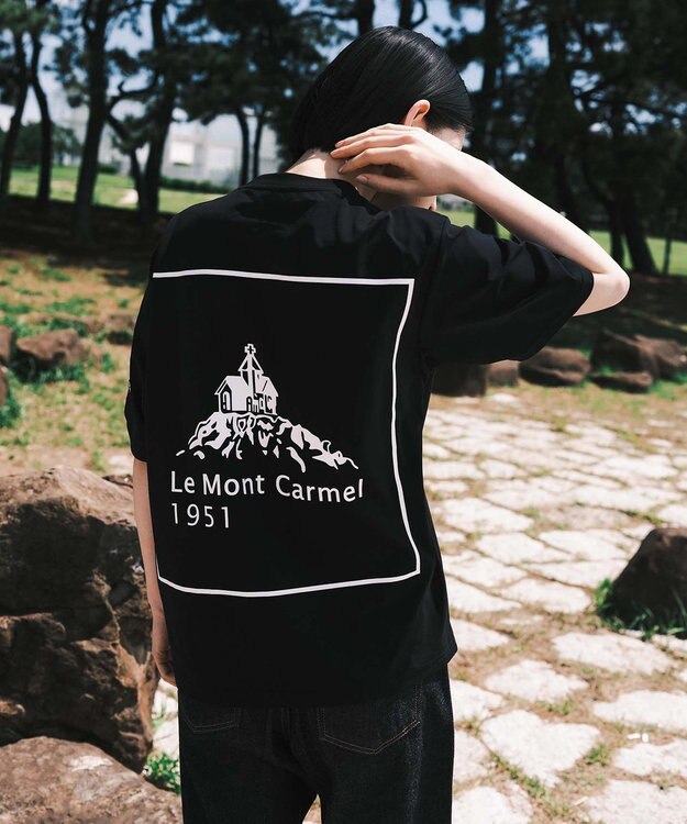 SHARE PARK LADIES 【UVカット・吸水速乾・ストレッチ・軽量 】バックプリントポケットTシャツ（S・Mサイズ） ブラック系