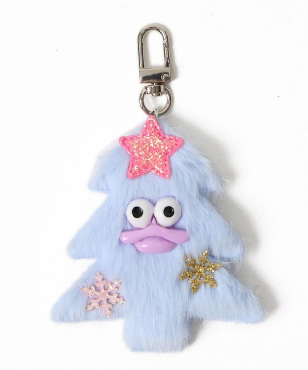 WEGO ミニキラリンツリーモンスターぬいぐるみキーホルダー サックス