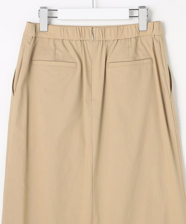 J.PRESS LADIES S 【人気素材】セルロースリネンストレッチ ナロー スカート ベージュ系