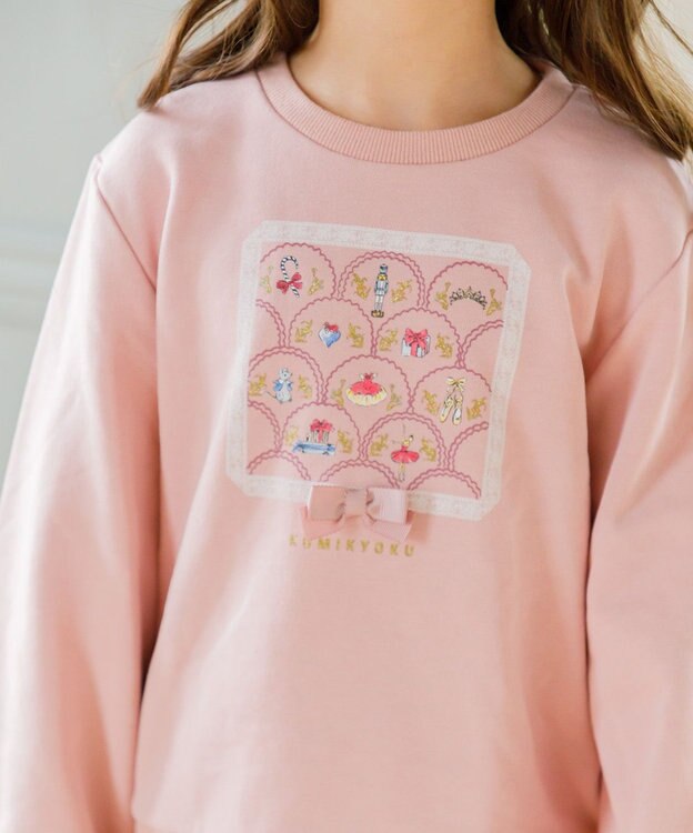 組曲 KIDS 【150-160㎝】NutsCracker トレーナー ローズ系