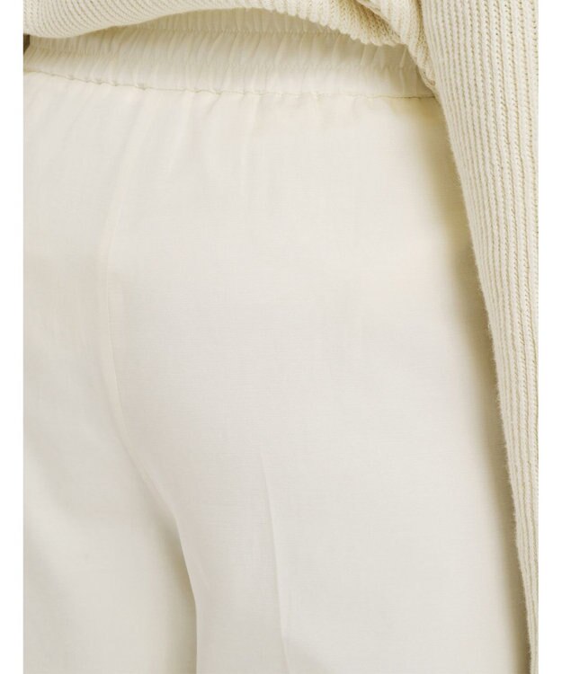 JOSEPH ソフトコットンシルク　ワイドトラウザーズ Ivory