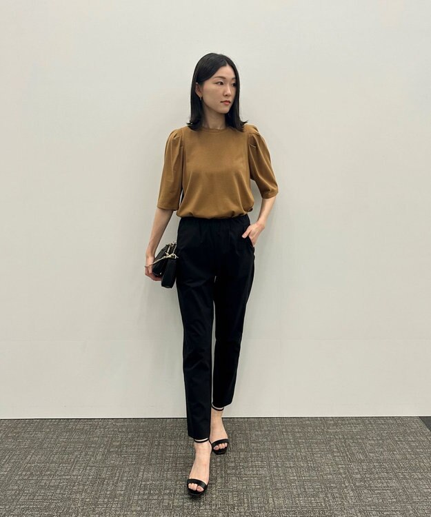 UNFILO 【撥水/ストレッチ/軽量】FINE MOVE バックポケット付きパンツ ブラック