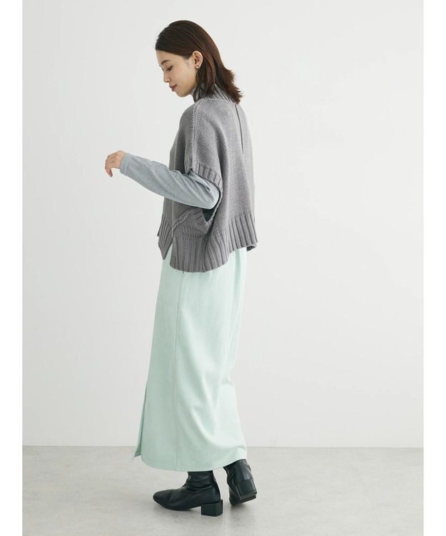 Green Parks ・ＳＵＧＡＲ　ＳＰＯＯＮ　ショートニットベスト Gray Mixture