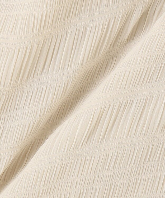 J.PRESS LADIES 【洗える】シャーリングシャドーボーダー スカート アイボリー系