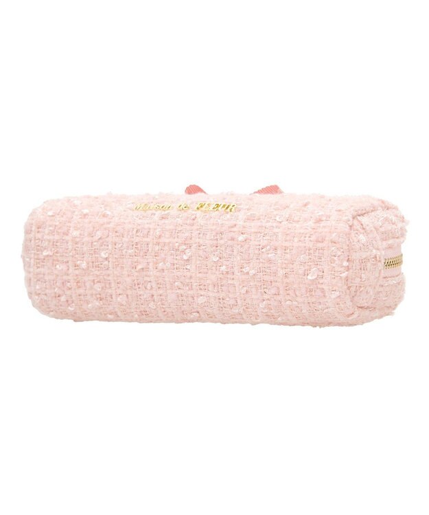 Maison de FLEUR ツイードグログランリボンロングポーチ Light Pink