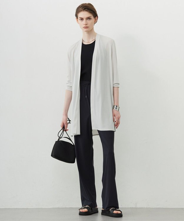 ICB L 【洗える】VISスムースニットタンクトップ ブラック系