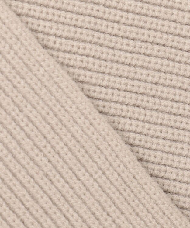 ANY ポンチョジップカーディガン オイスター