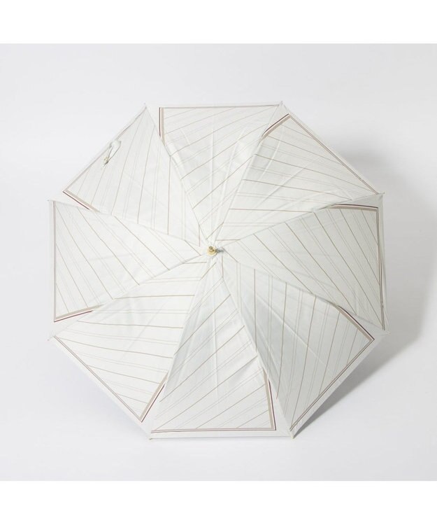 UNBILLION cache nez / ストライプスカーフプリントバルーンショートパラソル ホワイト