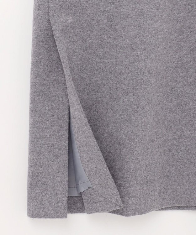 組曲 S 【パール釦付き】 ウールライクジャンパースカート ライトグレー系