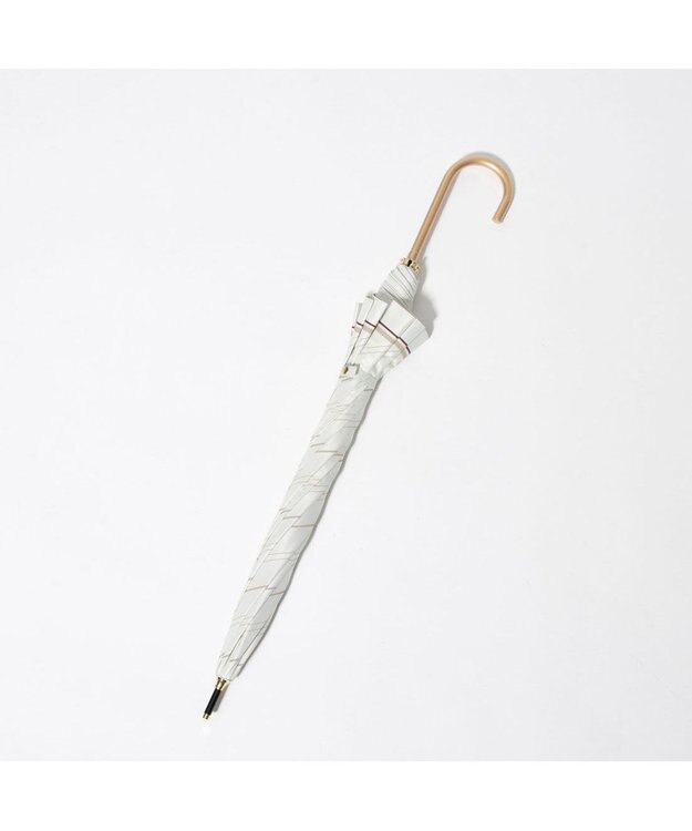 UNBILLION cache nez / ストライプスカーフプリントバルーンショートパラソル ホワイト