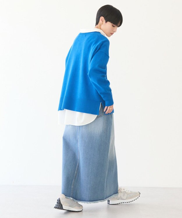 AMERICAN HOLIC Ｖネックニットプルオーバー Blue