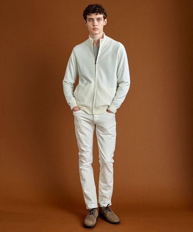 JOSEPH ABBOUD 【人気】2WAYストレッチISKOデニム ホワイト系