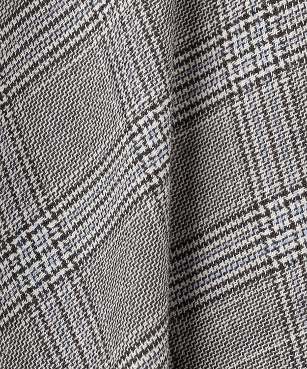 23区 L ポリエステルウール チェック スカート ライトグレー系3