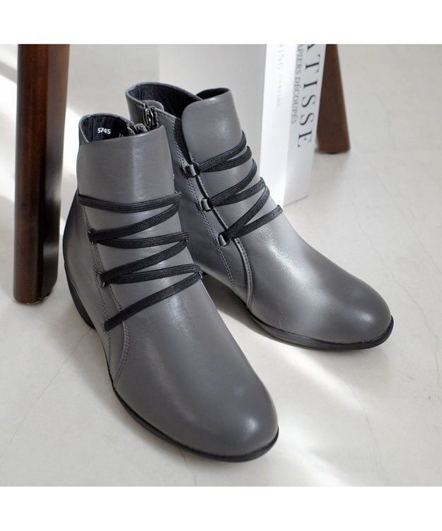 Pointer 本革防滑ショートブーツ グレー